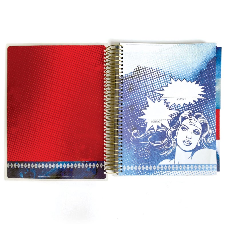 Paper House Productions DC Comics Wonder Woman 12 Month Undated Planner Set with Month and Event Flag Stickers and More! - Image 4